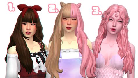 Sims 4 kawaii hair - chromelito