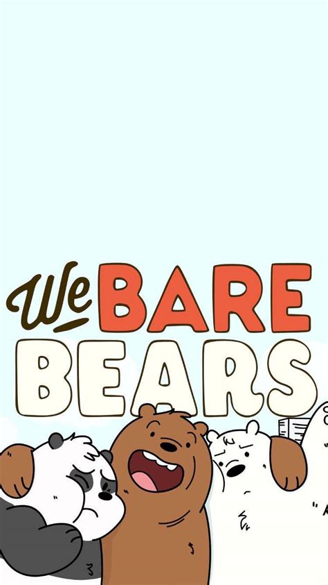 Download We Bare Bears Cartoon Phone Wallpaper | Wallpapers.com