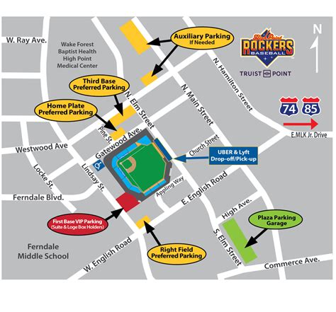 Truist Stadium Parking Map