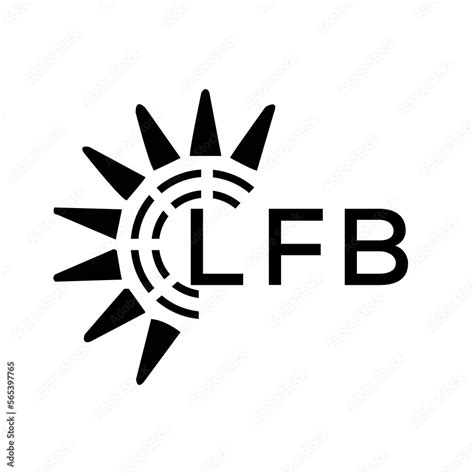 LFB letter logo. LFB image on white background and black letter. LFB technology Monogram logo ...