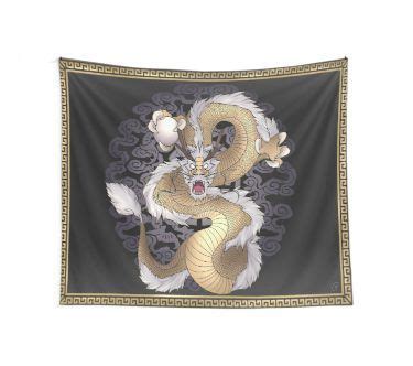 Chinese Dragon Tapestry by Mariah Campos | Tapestry, Chinese dragon ...