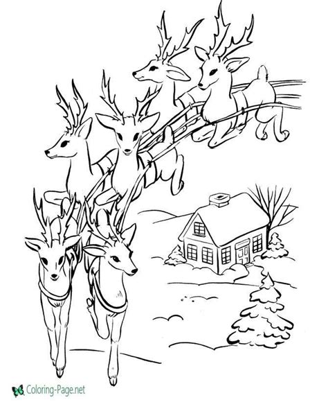 Reindeer Coloring Pages