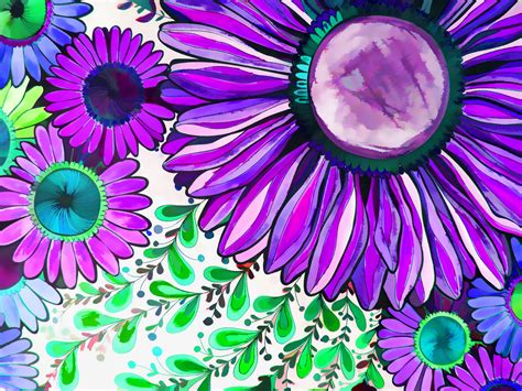 Purple Daisy Background Free Stock Photo - Public Domain Pictures