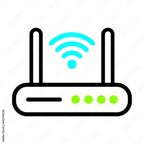 Wifi Router Icon In Trendy Design Vector Eps 10, fiber optic Internet ...