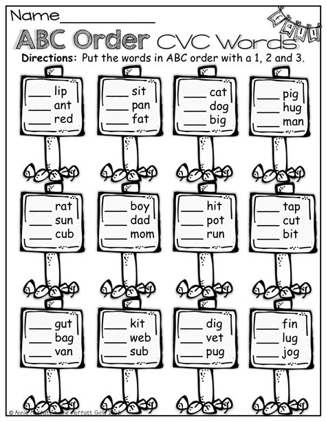 The Moffatt Girls: Fall Math and Literacy Packet (1st Grade) | Abc order worksheet, First grade ...