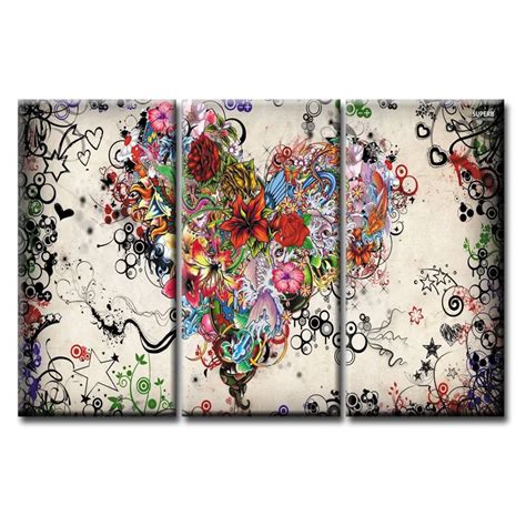 Canvas Printings Abstract series poster 3 Piece Modern Style Cheap ...