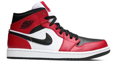 Nike Air Jordan 1 Mid M - Black/Gym Red/White • Se pris