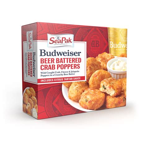 Budweiser Beer Battered Crab Poppers | SeaPak