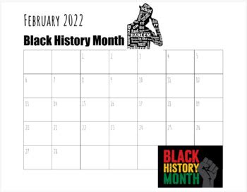 Heritage Month School Calendar by One Heart One Mind | TPT