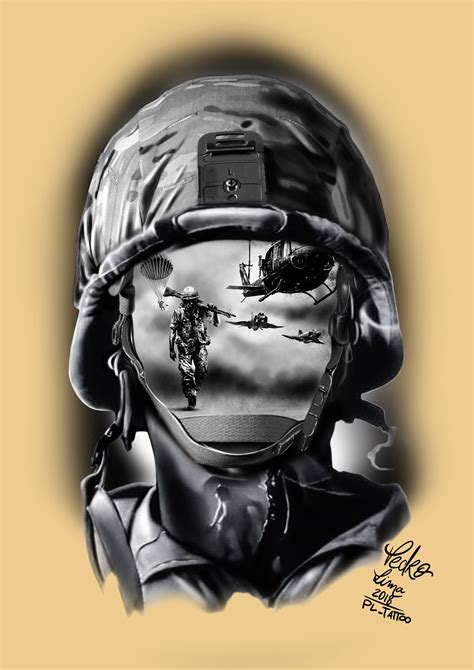 Soldier Army Tattoos, Military Tattoos, Military Drawings, Military Artwork, Tattoo Drawings ...