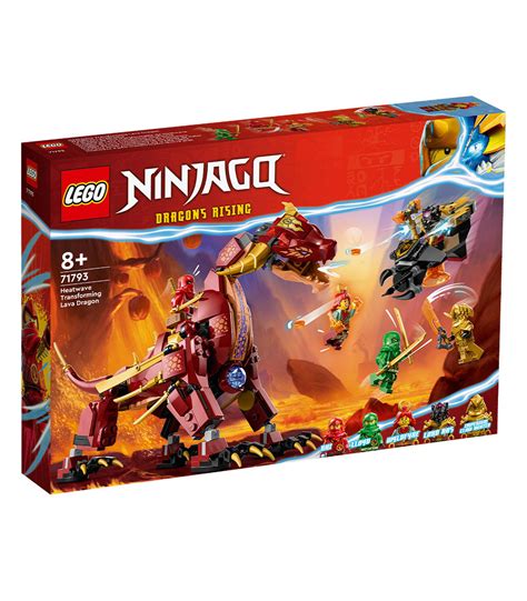 LEGO® NINJAGO 71793 HEATWAVE TRANSFORMING LAVA DRAGON, AGE 8+, BUILDING BLOCKS, 2023 (479PCS)