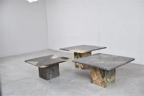 Vintage Marble Nesting Tables or Side Tables, 1970s For Sale at 1stDibs