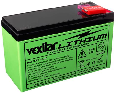 Vexilar Retail Battery - 12 Volt/9 Amp Lithium Battery