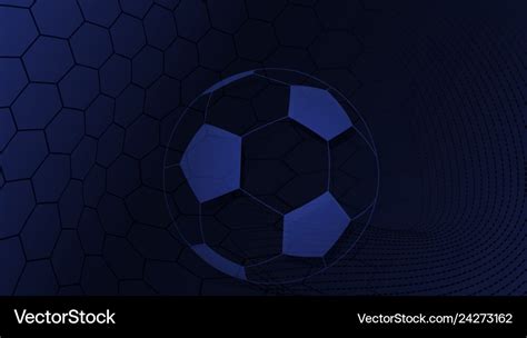 Soccer background in blue colors Royalty Free Vector Image