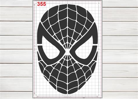 Spiderman Mask Face Stencil Mylar Plastic 190mic A4 sheet size | Etsy