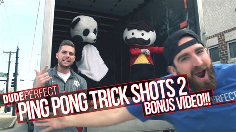 Dude Perfect: Ping Pong Trick Shots 2 BONUS Video - YouTube