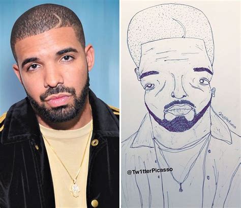 Drake Fan Art | Celebrity portraits, Funny drawings, Portrait