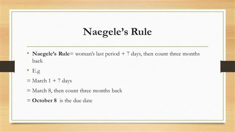 Naegele’s Rule Definition – BirthForMen