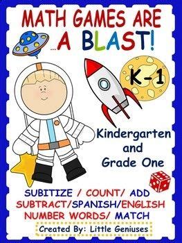 Hands-on math games are a blast with this terrific space themed ...