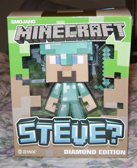 MINECRAFT 6" STEVE ? VINYL FIGURE NEW IN BOX LIMITED DIAMOND EDITION | Vinyl figures, Minecraft ...