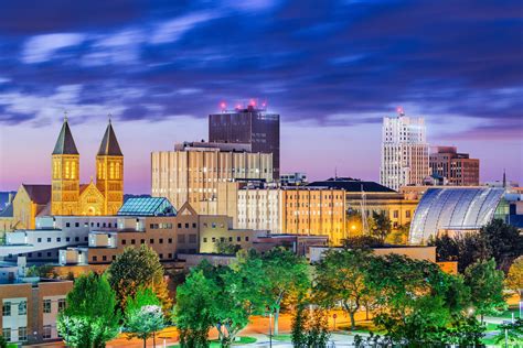 Akron Ohio skyline Akron Canvas Akron skyline Akron Wall | Etsy