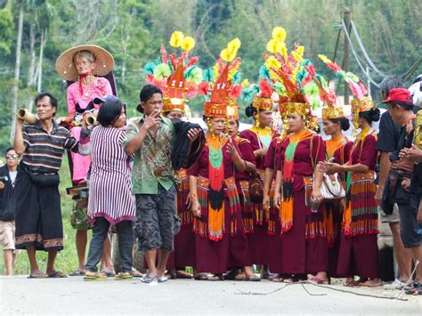 Tana Toraja Funeral Ceremony - women in traditional clothing at coffin ...