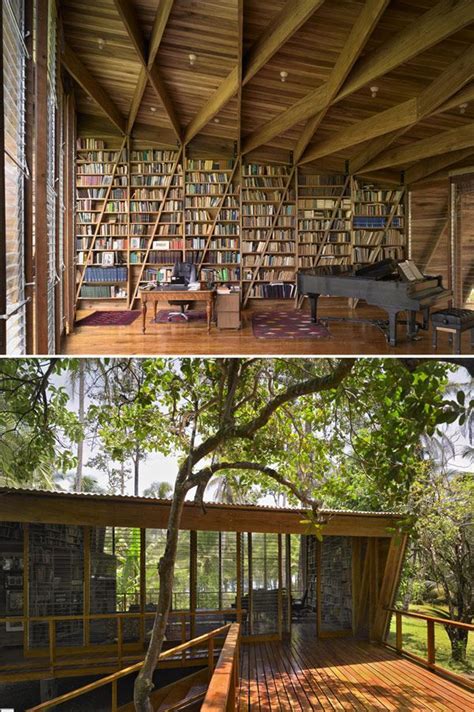 20 Beautiful Private and Personal Libraries | Home libraries, House design, Architecture