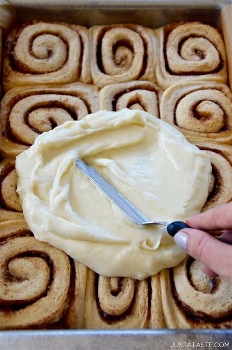 Make-Ahead Cinnamon Rolls with Cream Cheese Frosting | Just a Taste