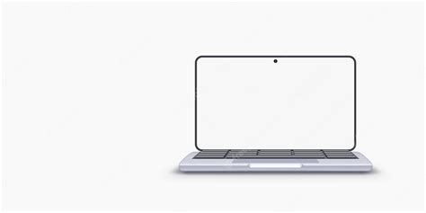 Premium Vector | New open laptop front view on white