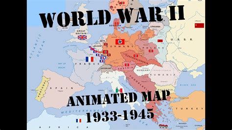 WWII Animated Map - Best Version! 1933-1945 War in Europe - YouTube