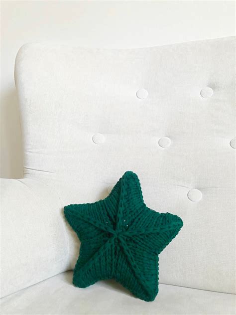 PATTERN Star Pillow Pattern Pillow Knit Video Pattern Pillow Crochet Pattern Independence Day ...