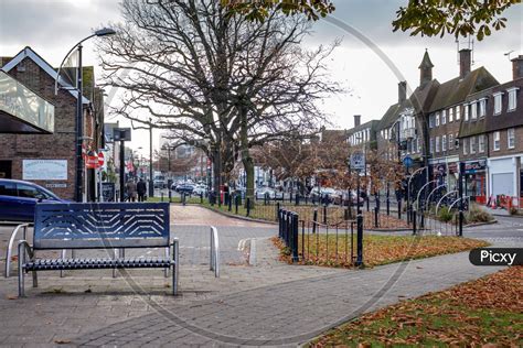 Image of Crawley, West Sussex/Uk - November 21 : Street Scene In ...