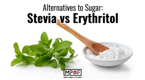 Stevia vs Erythritol Alternatives to Sugar