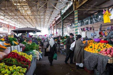 AGADIR, MOROCCO - DECEMBER 15, 2017 :Souk El Had, in the centre – Stock ...