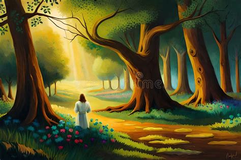 Jesus Christ Praying in the Garden of Gethsemane Oil Painting ...