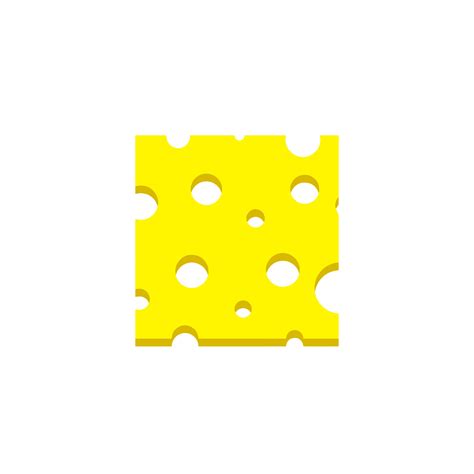 Piece of cheese. Slice food. Yellow ingredient with holes. Roquefort ...