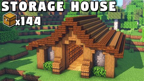 Minecraft Storage House Tutorial [How to Build] - YouTube