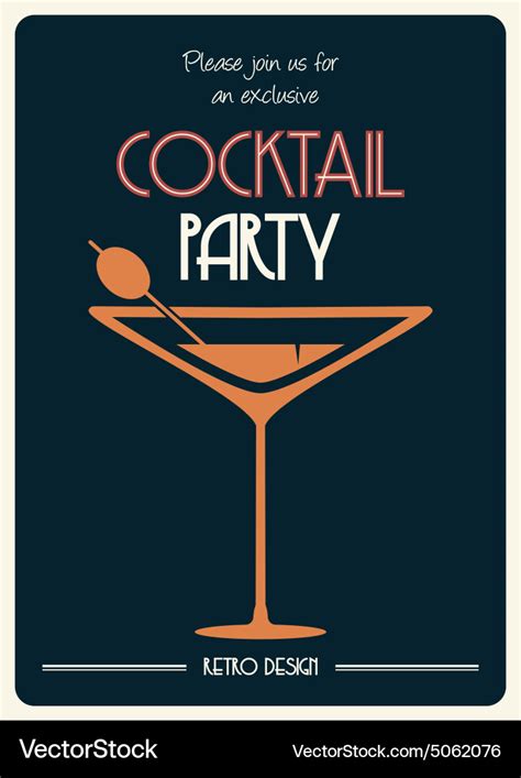 Vintage Cocktail Party Invitations