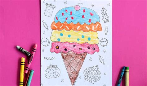 Cute Food Coloring Pages