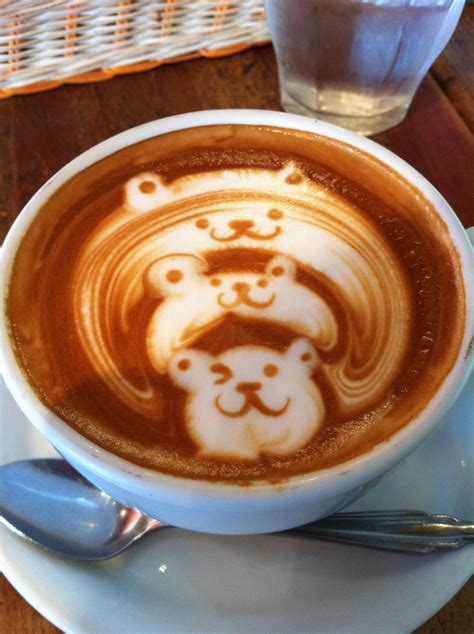 Hugging Bears - Espresso Yourself: 25 Pieces of Latte Art Worth Instagramming via Brit + Co. # ...