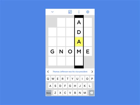 Personal Approach to NYT Crossword App by Ali Riza Saçan on Dribbble