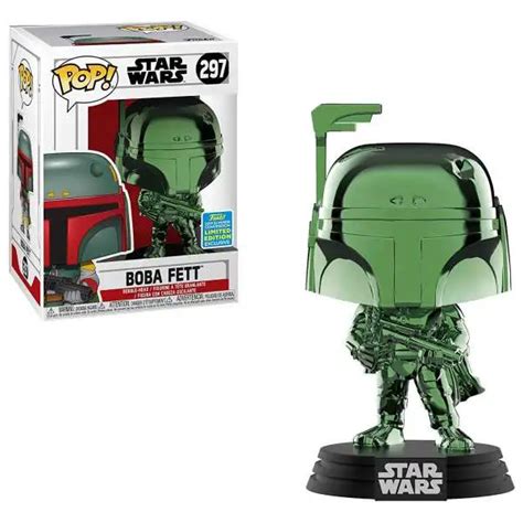 Funko Star Wars POP Star Wars Boba Fett Exclusive Vinyl Bobble Head 102 ...