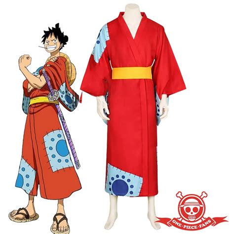 One Piece Kimono Outfit Wano Country Monkey D. Luffy Suit Cosplay Costume - Onepiecefans Store