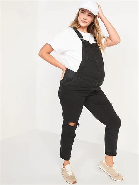 Old Navy Maternity O.G. Workwear Straight Ripped Jean Overalls | Fall ...