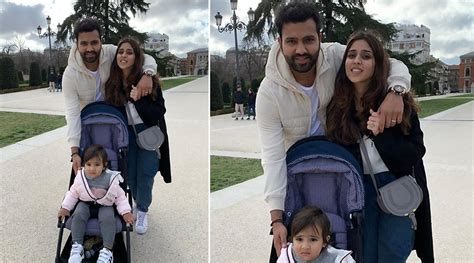 Rohit Sharma Shares Cute Family Pic With Wife Ritika and Daughter ...