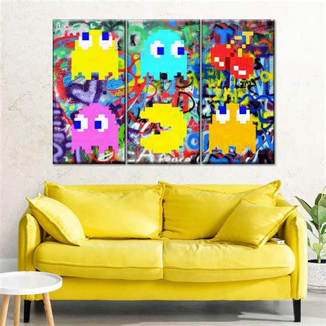 Pac-Man Graffiti Wall Art | Painting | by stephen chambers