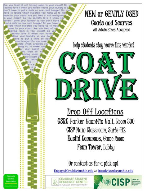 Printable Coat Drive Flyer Template Free