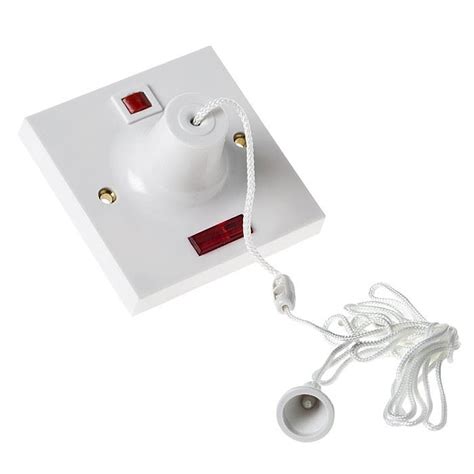 45 Amp DP Ceiling Pull Cord Electric Shower Switch With Neon - Ray Grahams DIY Store