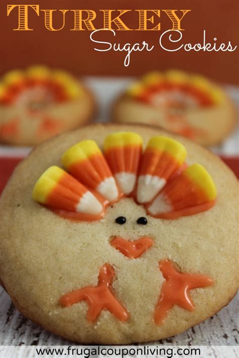 Turkey Sugar Cookies Recipe - Thanksgiving Food Craft