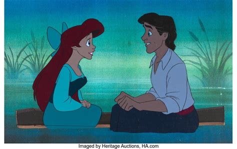 The Little Mermaid Kiss the Girl Ariel and Eric Production Cels Walt ...